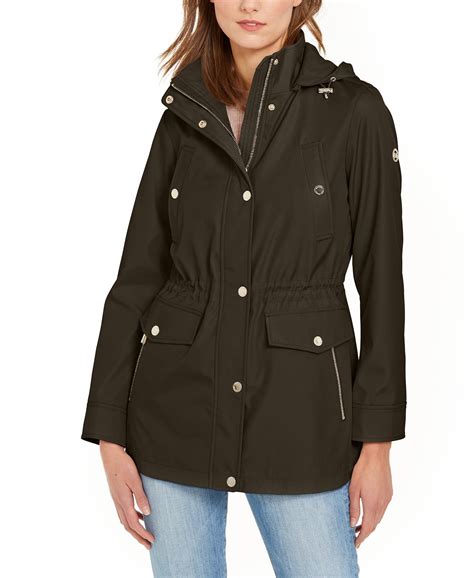 michael kors women's quilted hooded anorak coat|Michael Kors anorak.